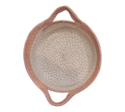 سلة تخزين منسوجة من الحبال القطنية، سلال تخزين لتن...