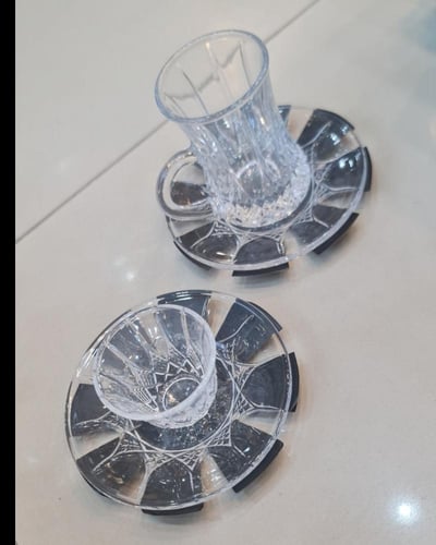 طاقم مجموعة فناجين قهوة وبيانات الشاي مكون من 36....