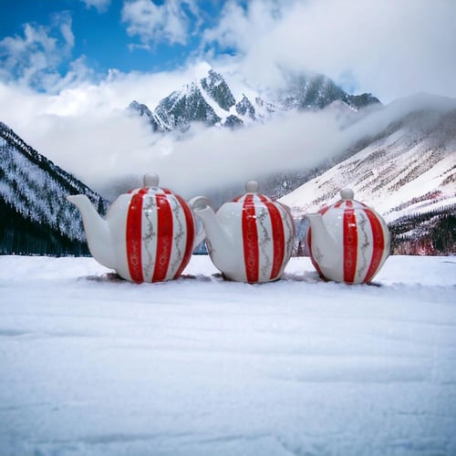 اباريق بورسلان تراثية احمر