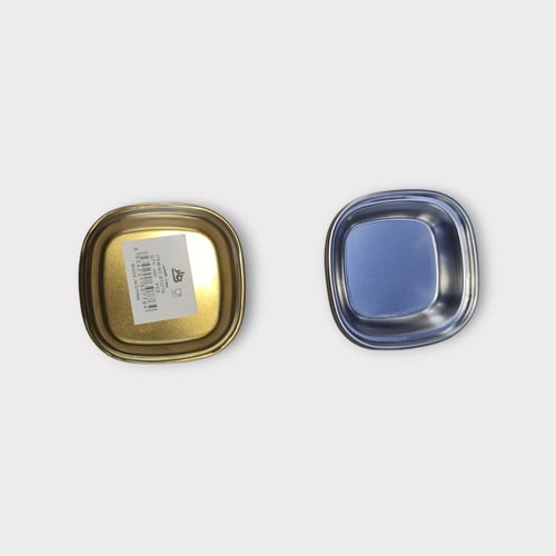 صحن توابل مربع من الفولاذ المقاوم للصدأ متعدد الشب...