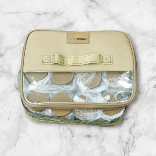 شنطة تخزين توابل أنيقة ومحمولة - منظِّم مثالي لمطب...