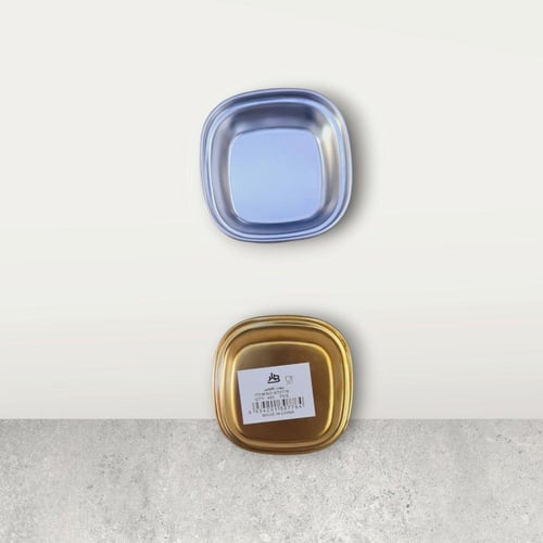 صحن توابل مربع من الفولاذ المقاوم للصدأ متعدد الشب...