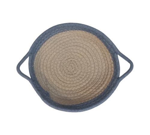 سلة تخزين منسوجة من الحبال القطنية، سلال تخزين لتن...