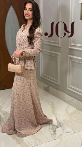 فستان طويل راقي بعدة الوان