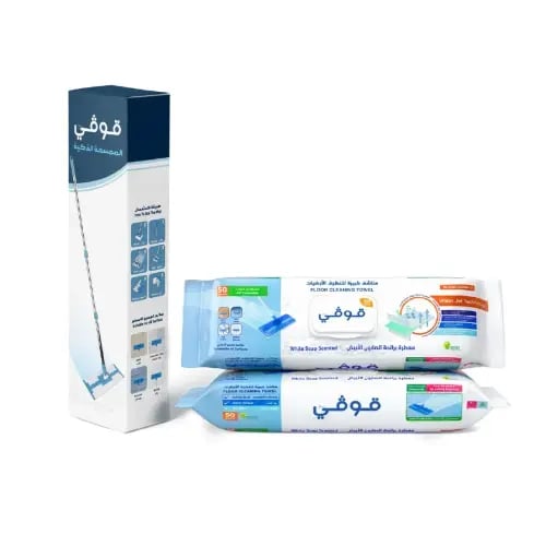 ممسحة قوفي الذكية للأرضيات مع مناشف مبللة-قوفي