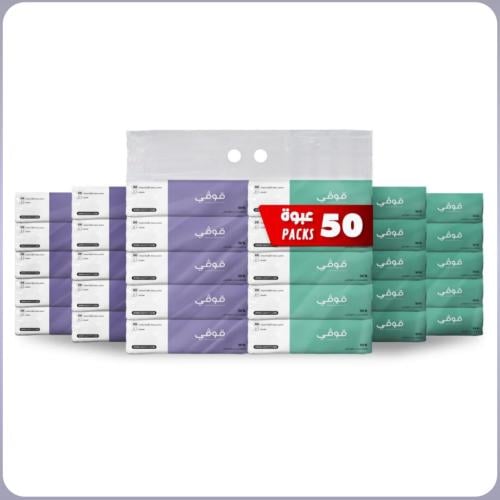 بكج 50 عبوة مناديل ناعمة