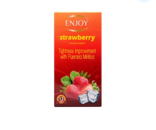 انجوى واقى ذكرى 12 حبة فراولة