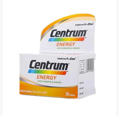 سنترم اينرجي فيتامينات متعددة مع جينكو وجنسنج 30 ق...