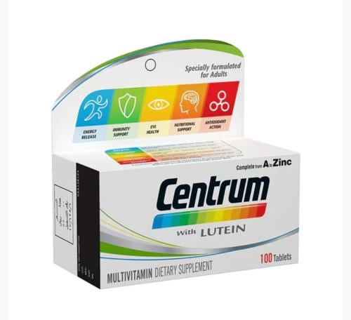 فيتامين سنتروم مع لوتين مكمل غذائي ومعادن 100 قرص