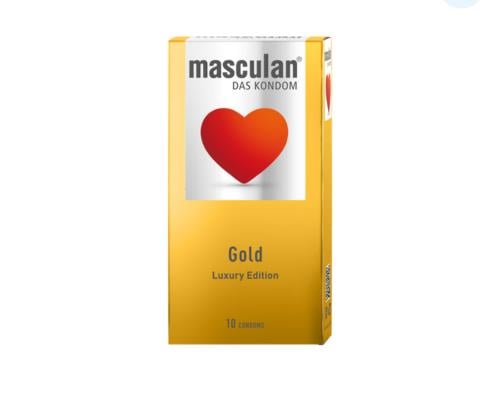 مسكولان واقي ذكري ذهبي 10 قطع