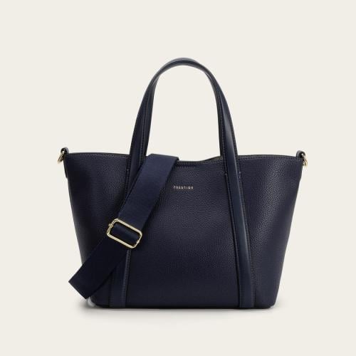 شنطة نسائية جلد فاخر بلون أزرق