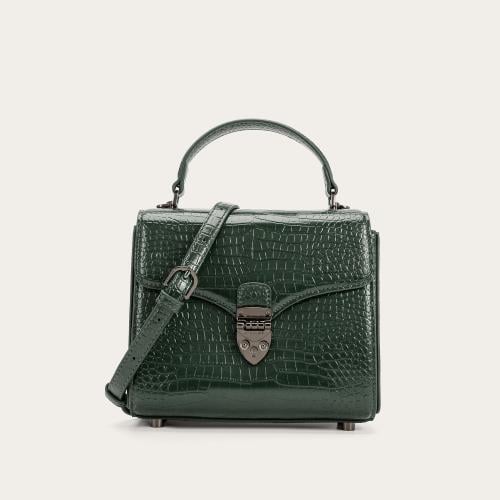 شنطة نسائية بمقاس صغير باللون أخضر