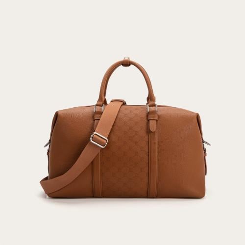 شنطة سفر أنيقة باللون البني