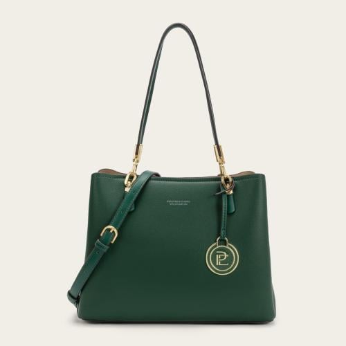 شنطة نسائية جلد ناعم وأنيق بلون أخضر