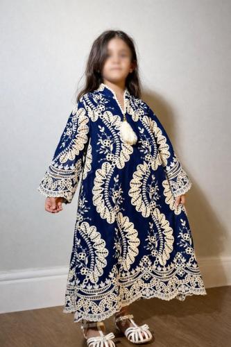 Girls' elegant thobe - Dar Al-Jawhara