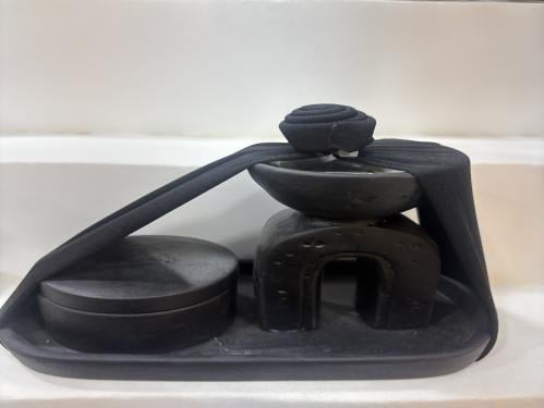 Black-designed incense burner