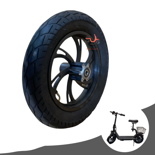 جنط من الأمنيوم مع كفر مقاس 12 أنش لسكوتر كهربائي...