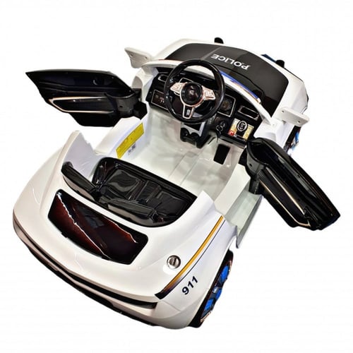 سيارة أطفال كهربائية شرطة 12V بمحركين بعزم 2000RBM