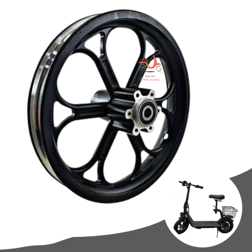 جنط من الأمنيوم بدون كفر مقاس 12 أنش لسكوتر كهربائ...