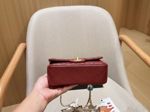 شانيل ( احمر ) Chanel mini cf bag