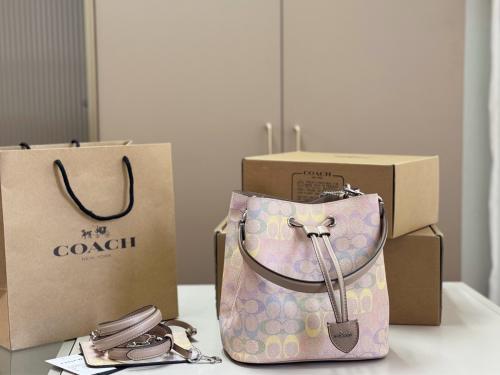 حقيبة كوتش ( ملونه ) Coach Rowan bag