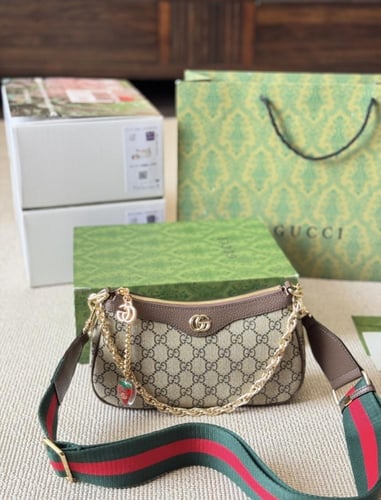 قوتشي ( بني ) Gucci Ophidia Bag