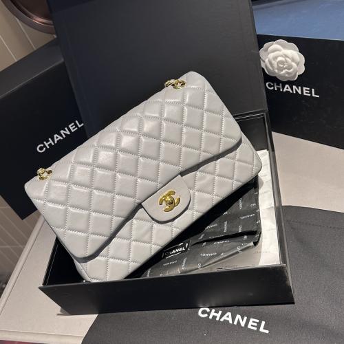 شانيل ( رمادي ) Chanel CF bag