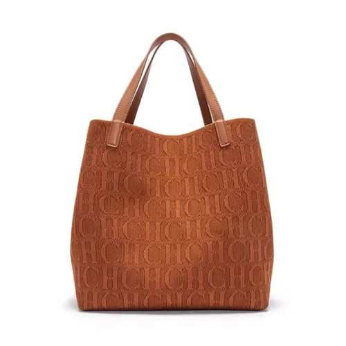 شنط CH بني جملي قماش