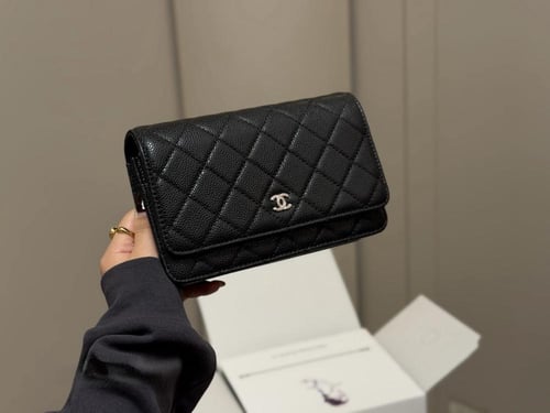 شانيل 19cm( اسود ) Chanel bag