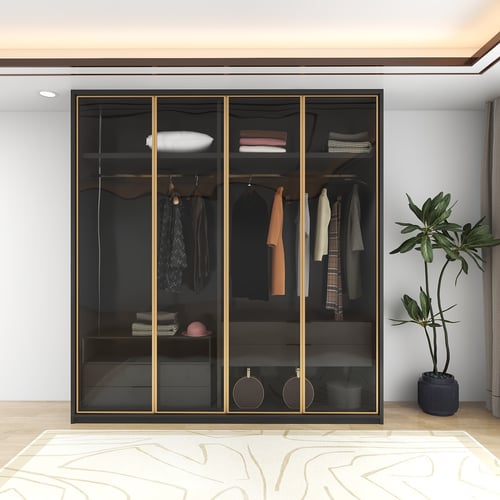 Aura Gold | دولاب ملابس مودرن