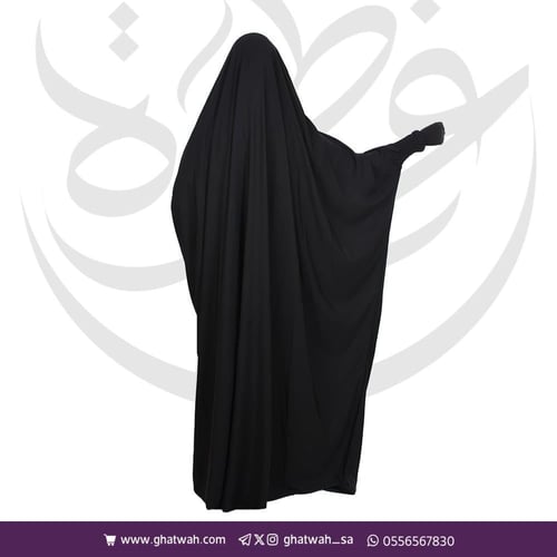 عباية راس زم مغاط زرار من الأمام