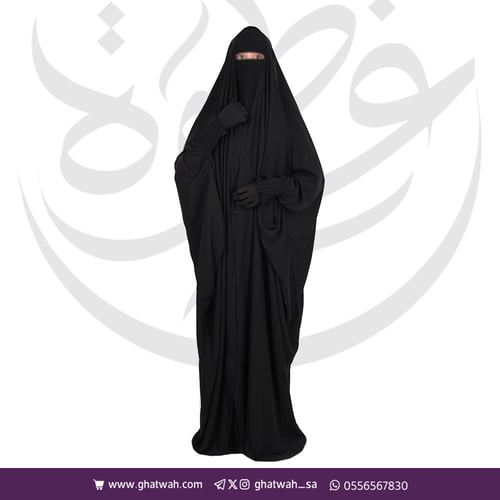 عباية راس زم مغاط زرار من الأمام
