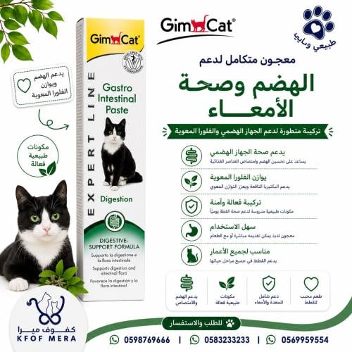 جيم كات جاسترو إنتستينال باست معجون للقطط – لدعم الهضم وصحة الأمعاء 50 جرام