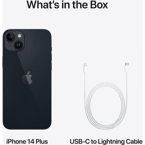 ابل - ايفون 14 العادي لون اسود مساحة 128