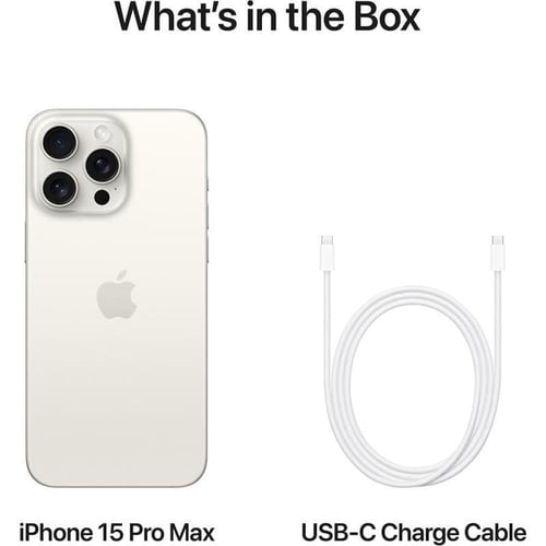 ابل - ايفون 15 برو ماكس تيتانيوم ابيض