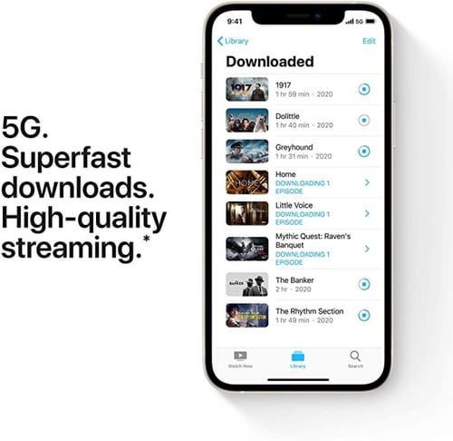 ابل ايفون 12 العادي لون ابيض مساحة 128