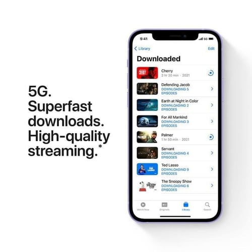 ابل ايفون 12 العادي لون بنفسجي مساحة 128