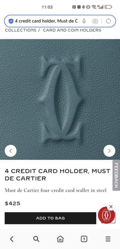 محفظة بطاقات كارتير