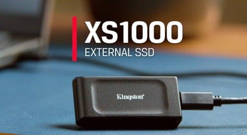 هاردسك 1تيرا سريع kingston external ssd xs1000 usb...