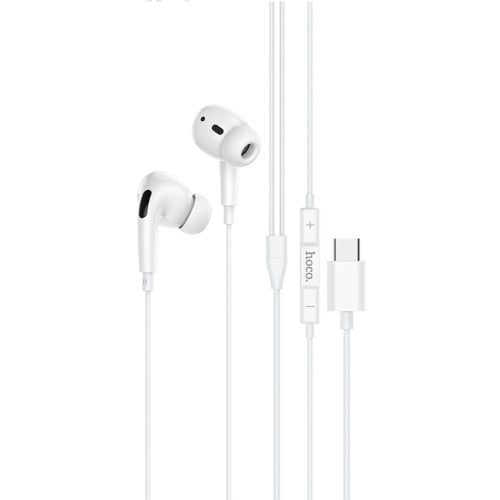 سماعة سي هوكو hoco. Type C earphones Hi_Res Audio