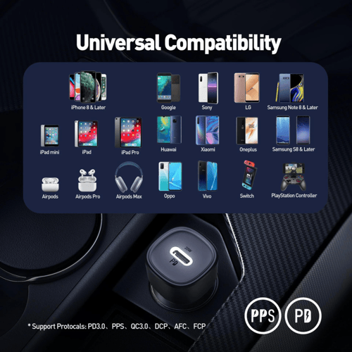 جودا شاحن سيارة 30وات JODA TUBE 30 TYPE C