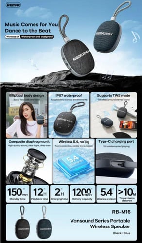 سماعة بلوتوث REMAX Series Portable Bluetooth Speak...