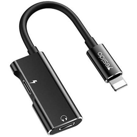 تحويلة ايفون سماعة وشاحن Yesido iphone adapter