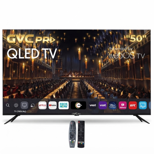 شاشة جي في سي برو الذكي 50 بوصة كيو إل إي دي 4K