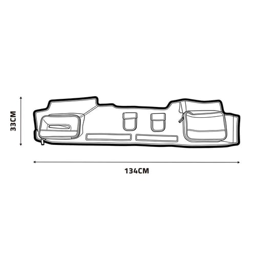 غطاء طابلون بمخابي سيارة هايلوكس 2006:2015- يحمي ا...