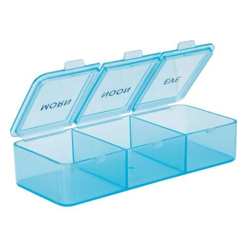 Travel Medicine Box with 3 Compartments and Secure Lock