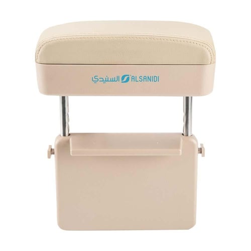 تكاية مع صندوق تخزين للسيارة وشحن لاسلكي لجوالات ا...