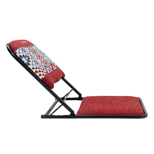 كرسي رحلات أرضي قابل للطي 3 مستويات أحمر يتحمل حتى...