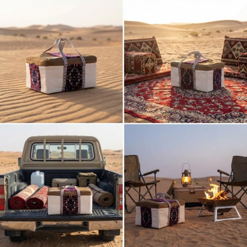 شنطة روفا منقوشة 32 لتر، تصميم سعودي ، خامة قطنية...