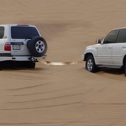 حبل سحب للسيارات 5 م× 7.62 سم 5 طن، يتحمل وزن عالي...